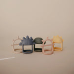 Mushie No Drop Dino Teether Tradewinds Made from Food Grade Silicone - Baby & Toddler > Baby Health > Pacifiers & Teethers teether