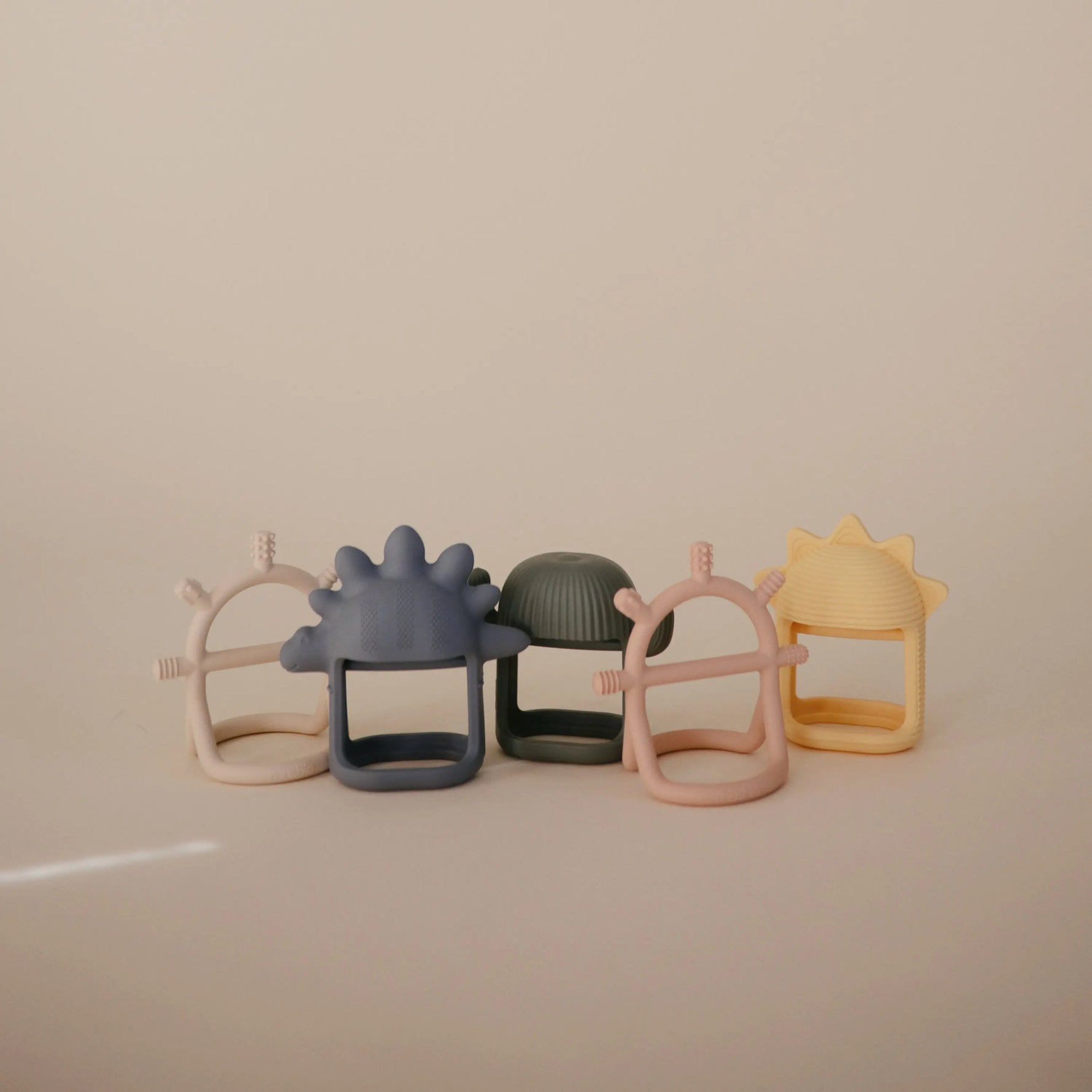 Mushie No Drop Sun Teether Sunshine Baby Toy with Easy Grip and Textured Surface - Baby & Toddler > Baby Health > Pacifiers & Teethers teether