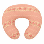 Pink Rose Ruffle Nursing Pillow Cover by Little Mae & Co (view 2 of 2)