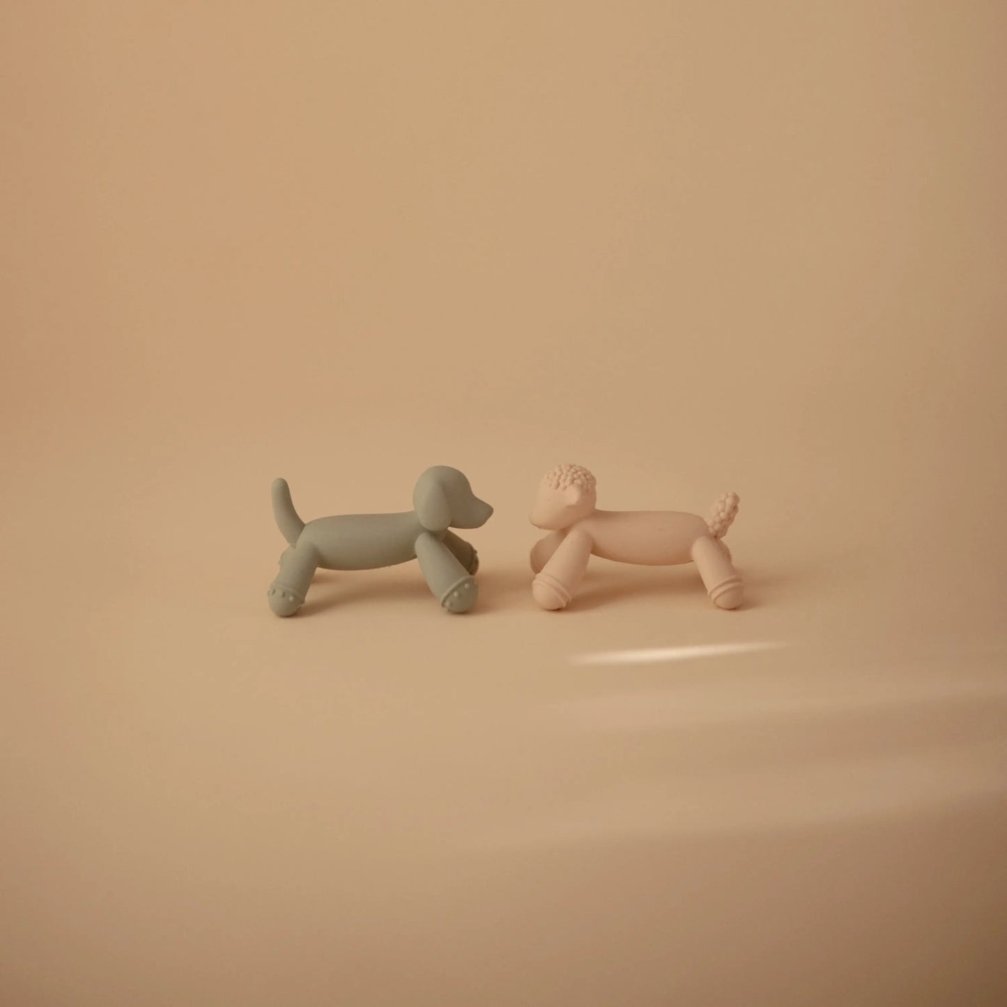 Lamb Figurine Teether for Babies Soft Non-Toxic Silicone Gum Soothing Toy Mushie
