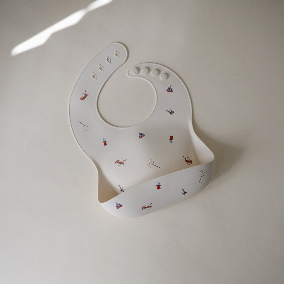 Silicone Baby Bib, Polka Dot Print by Mushie