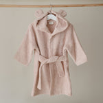 Mushie baby bear hooded bath robe.