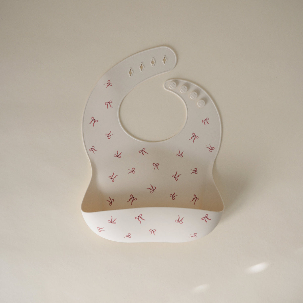 Silicone Baby Bib, Polka Dot Print by Mushie