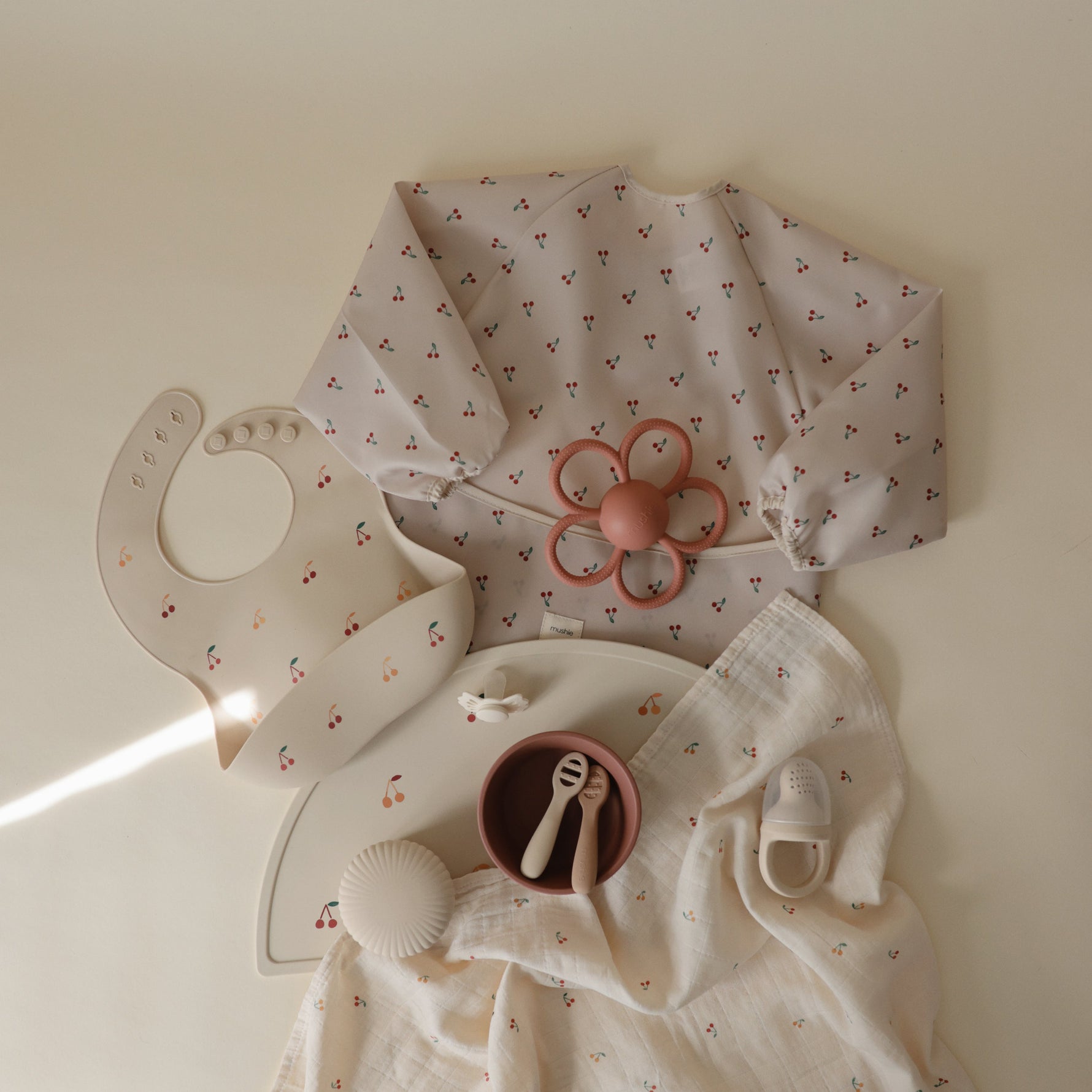 Mushie organic cotton muslin swaddle blanket for baby