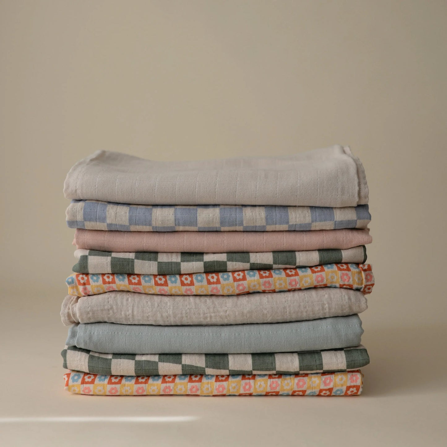 Organic Cotton Muslin Swaddle Blanket for Baby Cuddling and Nursing Mushie