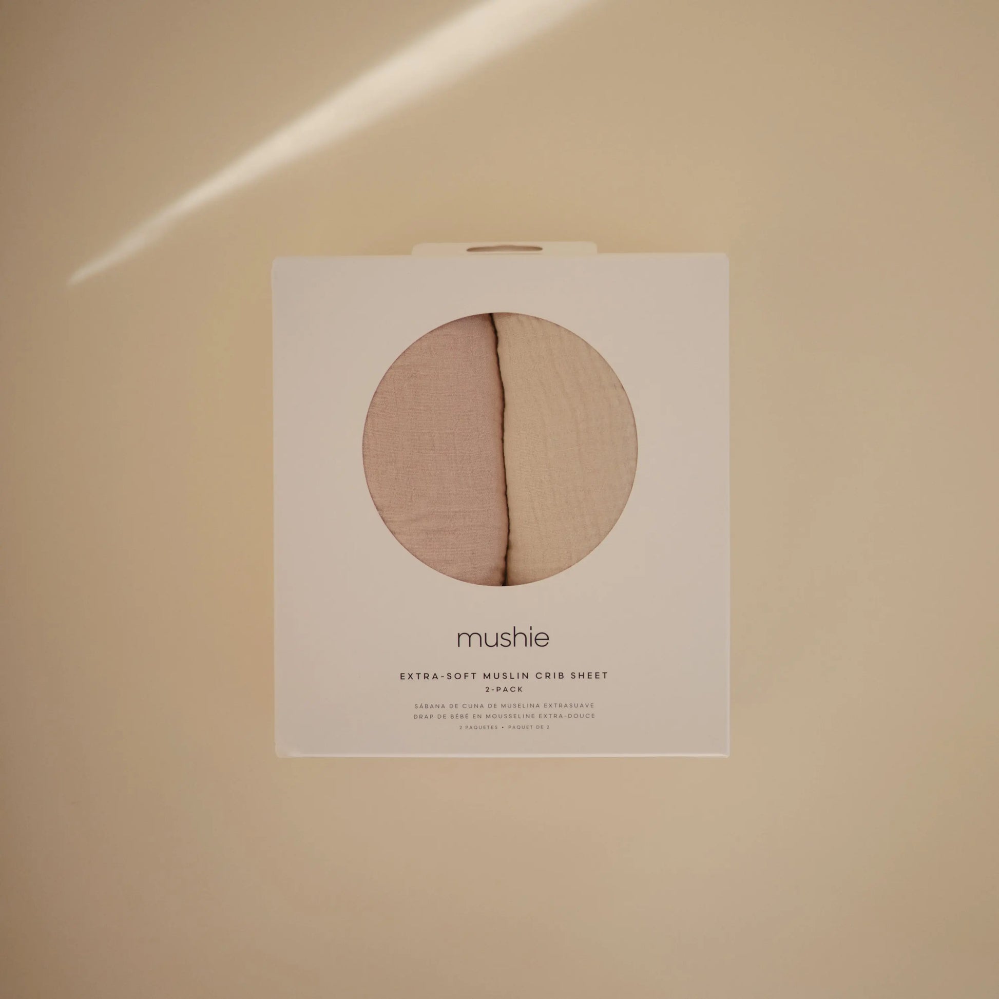 Extra Soft Muslin Crib Sheet 2 Pack Breathable Cotton Baby Bedding Mushie