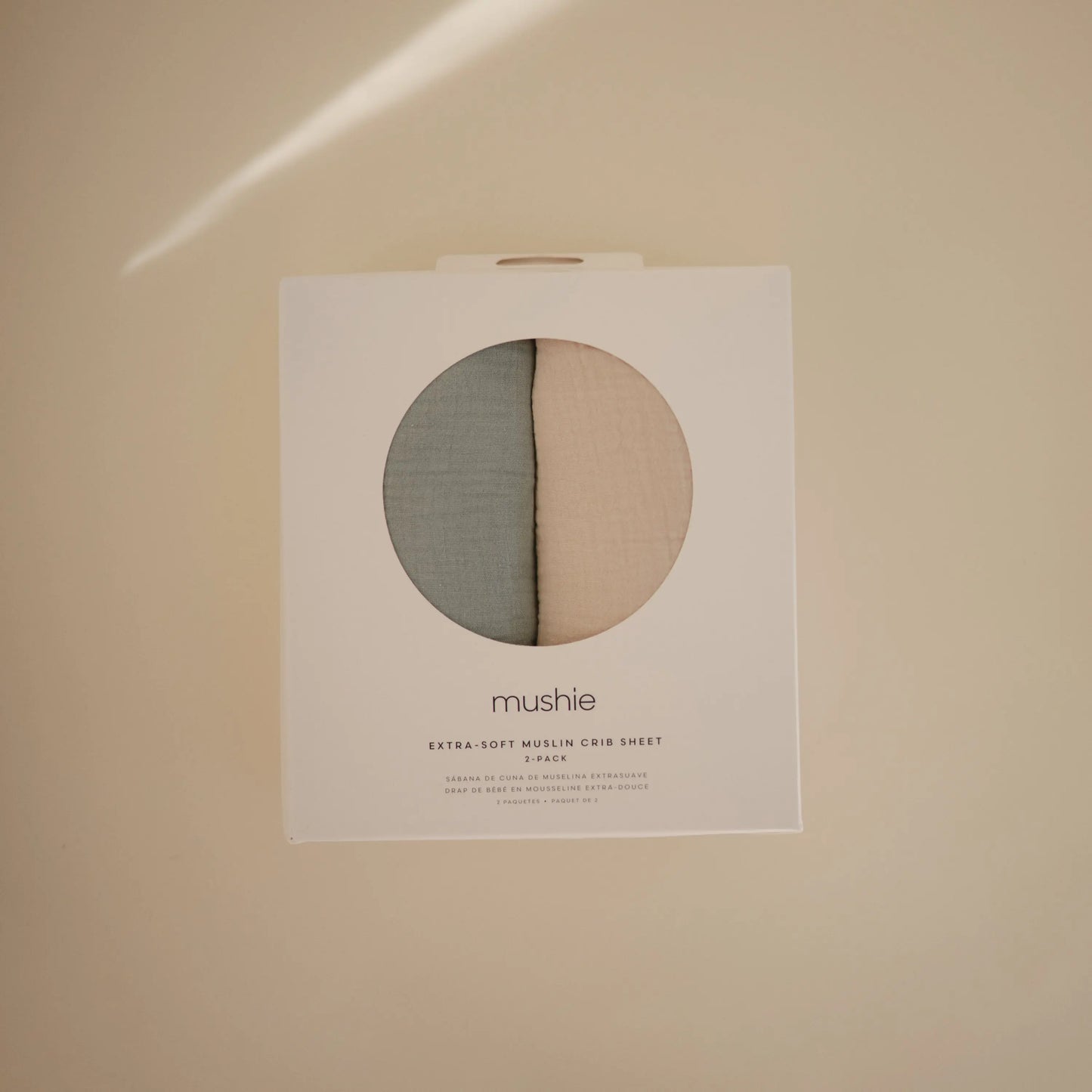 Extra Soft Muslin Crib Sheet 2 Pack Breathable Cotton Baby Bedding Mushie