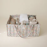 Versatile Quilted Diaper Caddy - Nursery Organizer by Mushie