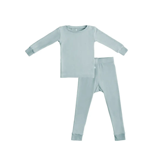 Toddler Kids Bamboo Pajamas Slate Ultra Soft LuxeWeave Fabric.