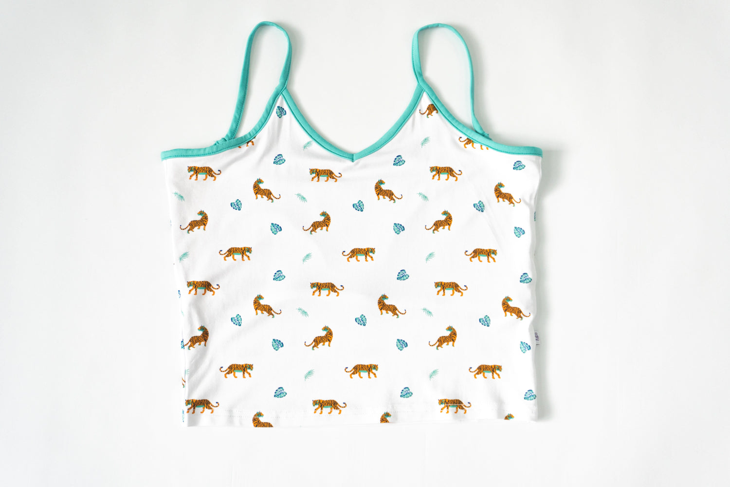 Bengal adult camisole with spaghetti straps and a slightly cropped length