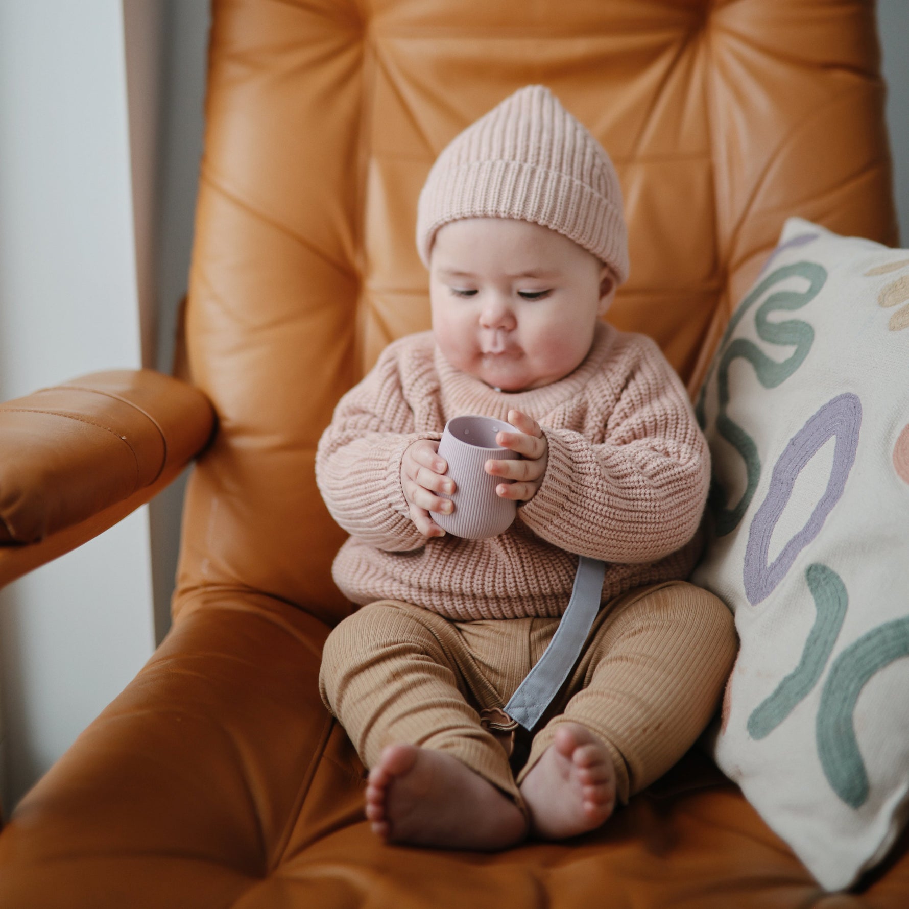 Linen Pacifier Clip, 2-Pack by Mushie