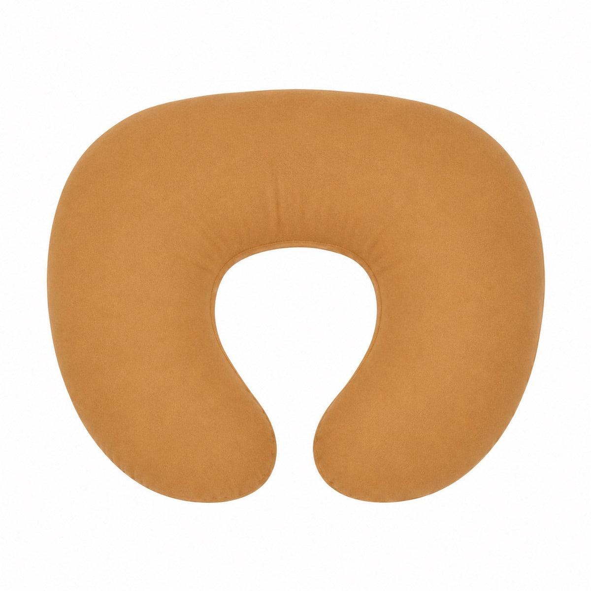 Brown Solid Ruffle Nursing Pillow Cover by Little Mae & Co