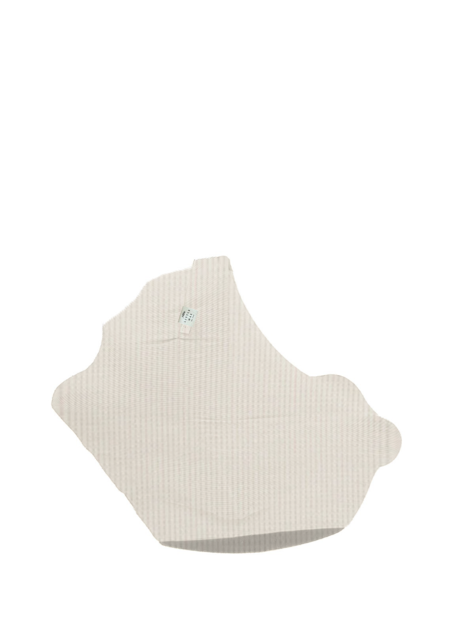 Close-up of a Little Mae & Co Coco Waffle Organic Car Seat Cover in a soft brown hue, draped over a car seat.