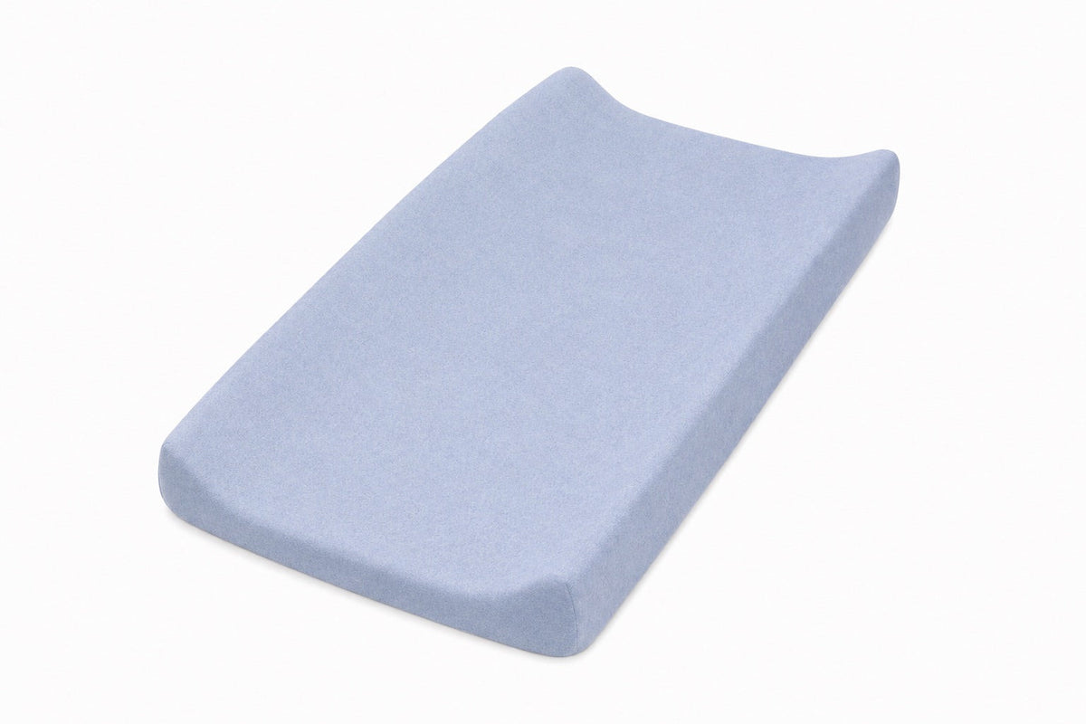 Light Denim Changing Pad Cover by Little Mae & Co