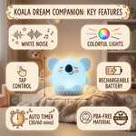 Sleeping Pal mini sound machine with night light for kids.