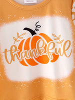Fall Thanksgiving Halloween 3 pieces Short sleeve O-neck T-shirt by Rylee Faith Designs