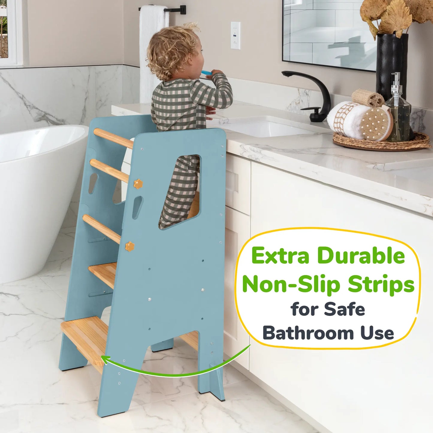 Toddler Standing Tower with Safe Climbing Bars for Independent Learning Ocodile.com