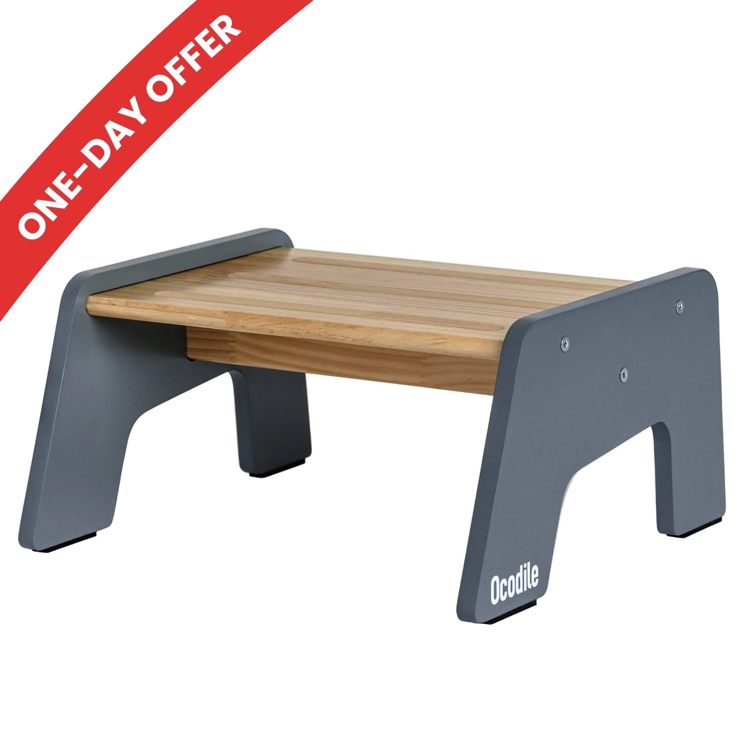 1-Step Wooden Stool for Kids(Multi-Purpose Step Stool for Kitchen, Bath, and Potty Training)