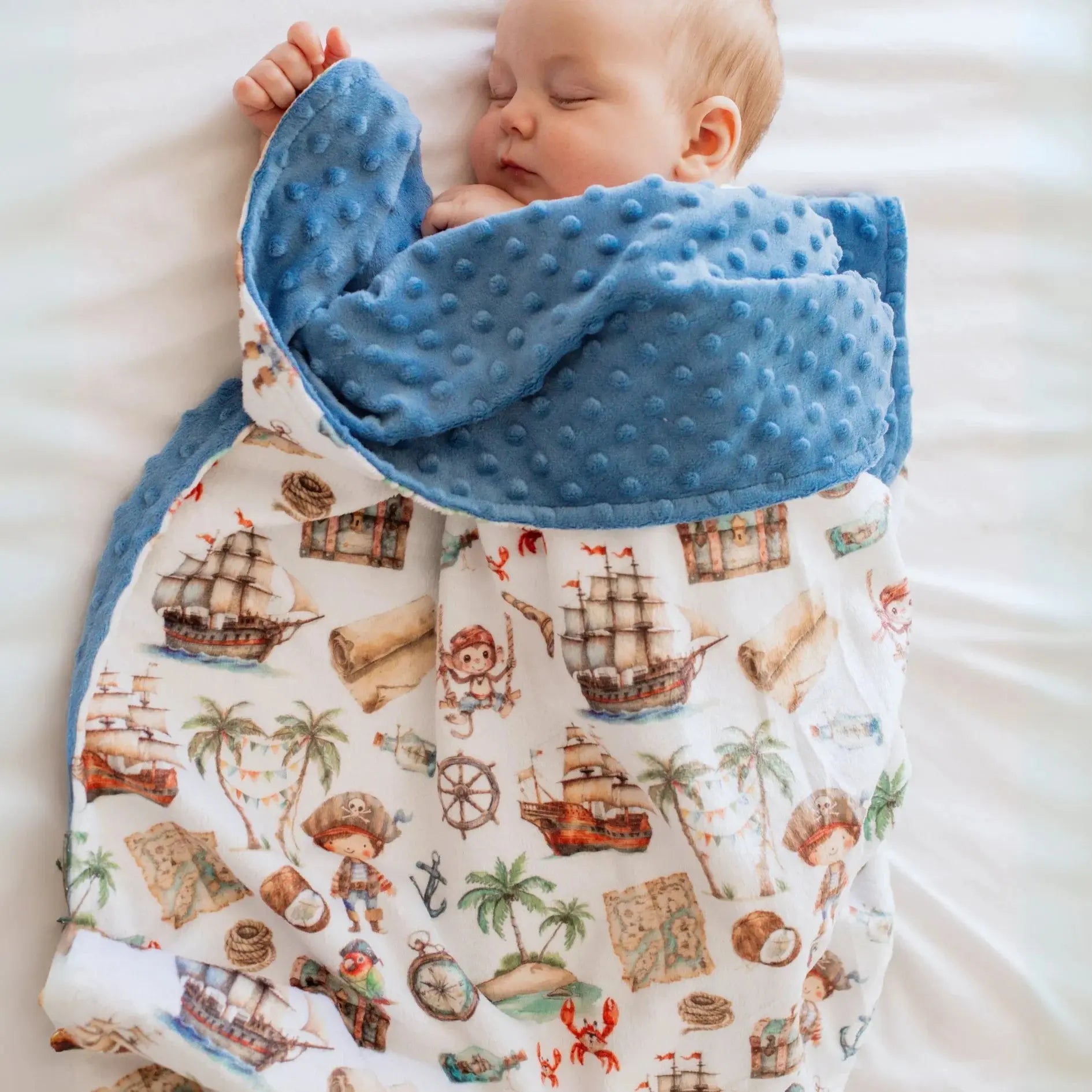 Baby & Toddler Minky Blanket - Pirate Honey Lemonade