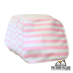 The Good Village Cloth Co. 10 - Pack Durable Bamboo Cloth Wipes – Off with Water - Resistant AWJ | Blush Breeze -