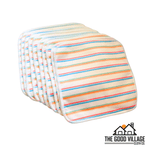 The Good Village Cloth Co. 10 - Pack Durable Bamboo Cloth Wipes – Easy Spray - Off with Water - Resistant AWJ | Wave Rider - 