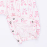 Ballet Shoes Ribbon Stripe Ruffle Romper by Angel Dear (view 6 of 6)