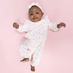 Ballet Shoes Ribbon Stripe Ruffle Romper by Angel Dear