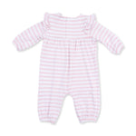 Football Dot and Stripe - Ruffle Sleeve Snap Romper by Angel Dear