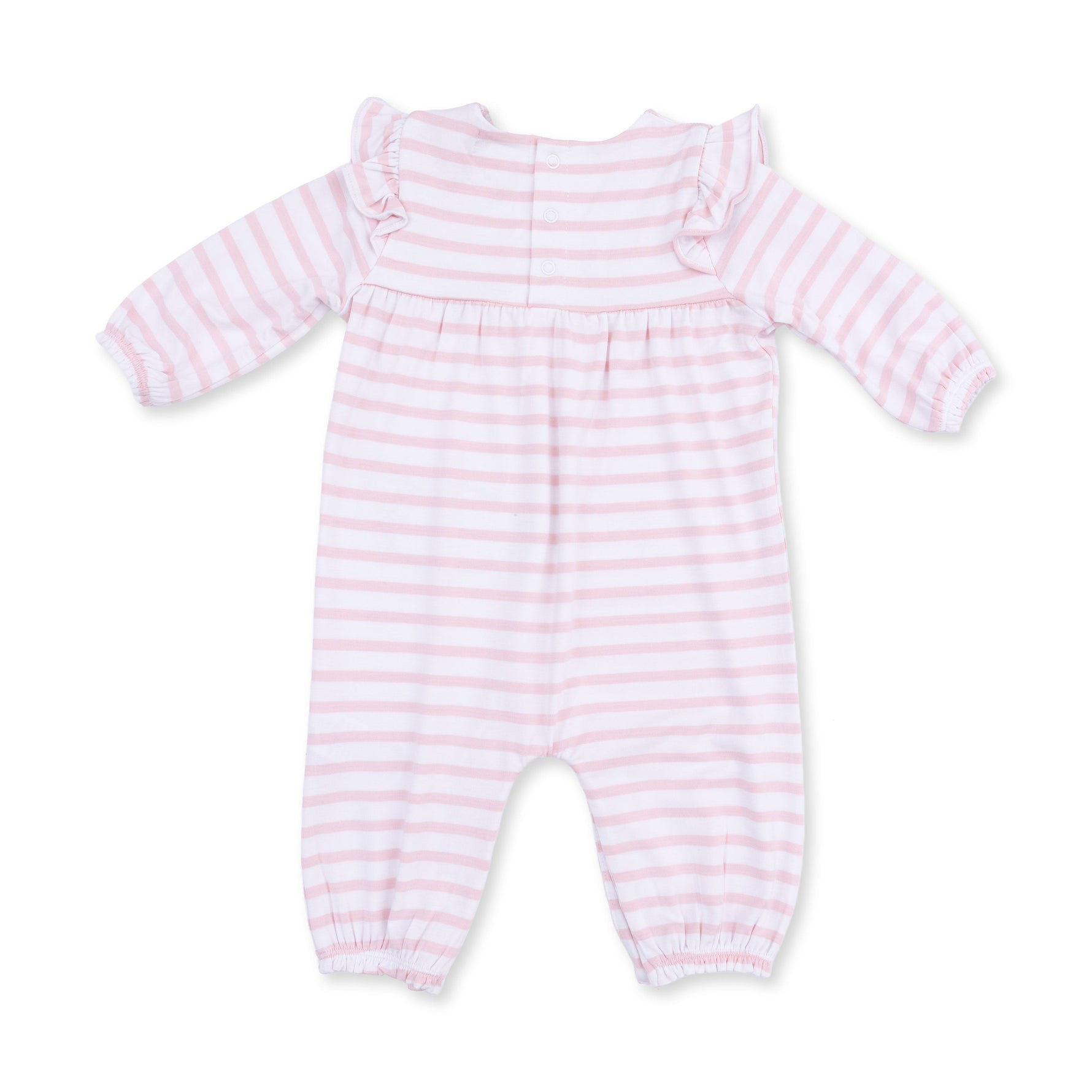 Football Dot and Stripe - Ruffle Sleeve Snap Romper by Angel Dear
