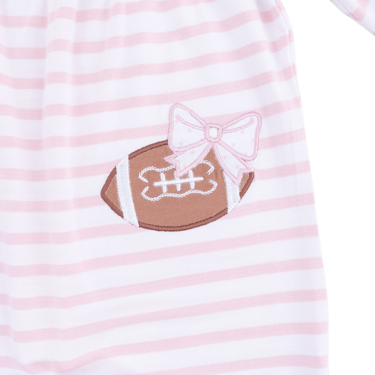 Football Dot and Stripe - Ruffle Sleeve Snap Romper by Angel Dear