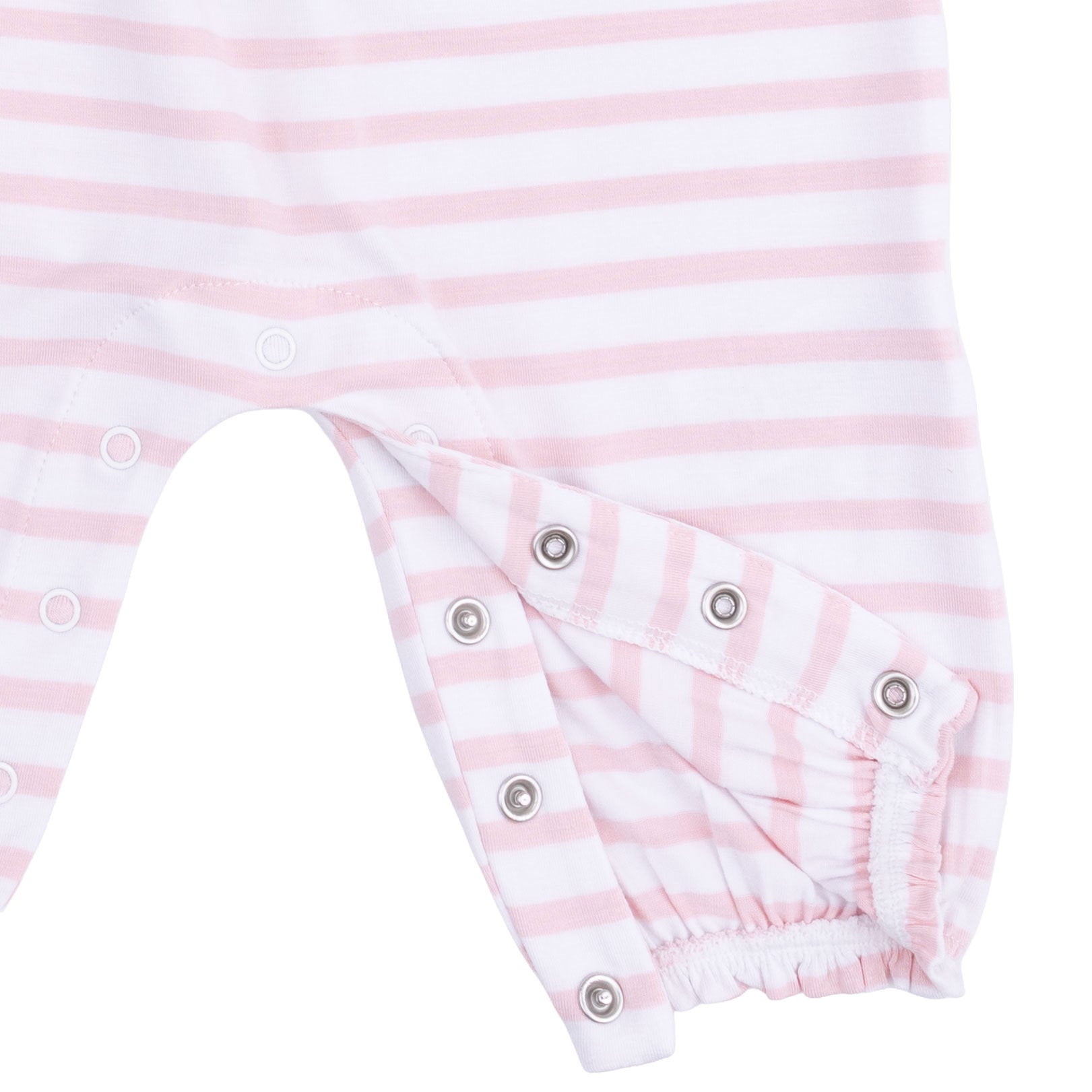 Football Dot and Stripe - Ruffle Sleeve Snap Romper by Angel Dear