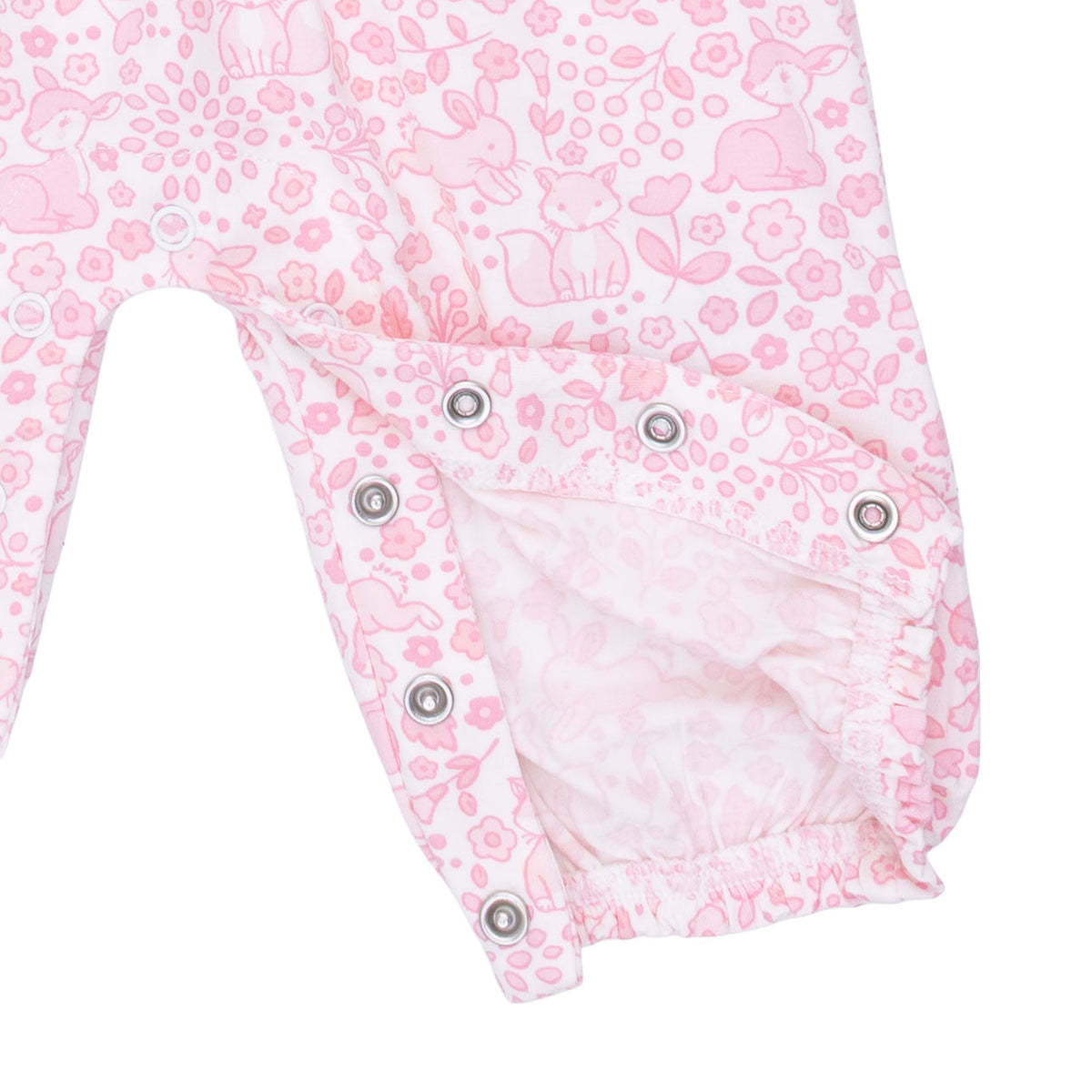 Baby Woodland - Ruffle Sleeve Snap Romper by Angel Dear