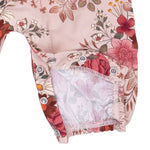 Sabrina Floral - Ruffle Sleeve Snap Romper by Angel Dear (view 5 of 5)