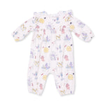 Spa Dogs - Ruffle Sleeve Snap Romper by Angel Dear (view 2 of 4)