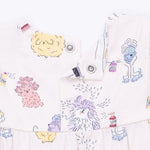 Spa Dogs - Ruffle Sleeve Snap Romper by Angel Dear (view 3 of 4)