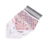 Newcastle Classics 100% natural bamboo muslin bibs with extra absorbent fabric -