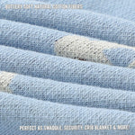 Bleu La La 100 Percent Cotton Luxury Knit Car Swaddle Blanket - Everetts Place Boutique - 