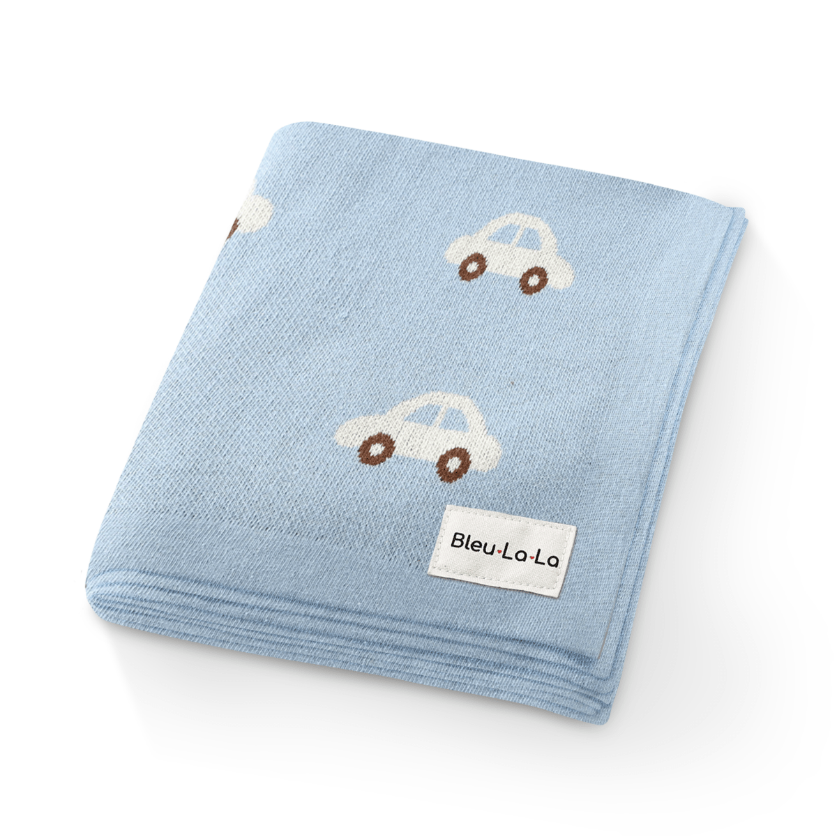 Bleu La La 100 Percent Cotton Luxury Knit Car Swaddle Blanket - Everetts Place Boutique - 