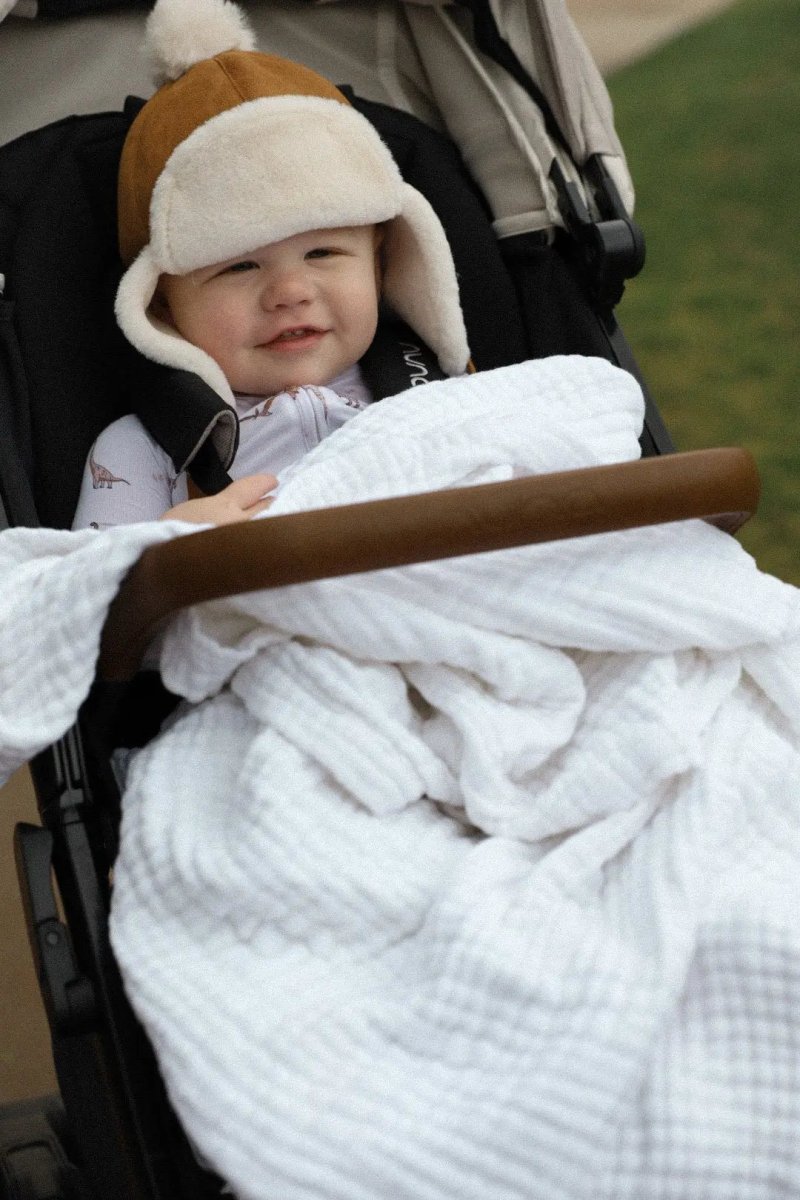 Charlie Lou Baby 100 Percent Cotton Muslin Blanket For Newborns Baby Safe - Everetts Place Boutique - 