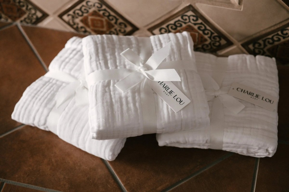 Charlie Lou Baby 100 Percent Cotton Muslin Blanket For Newborns Baby Safe - Everetts Place Boutique - 