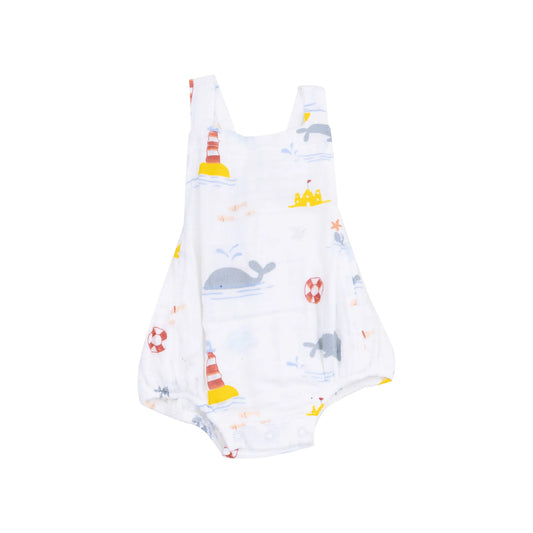 Retro Sunsuit Take Me To The Sea Vintage Vibes for Tiny Trendsetters.