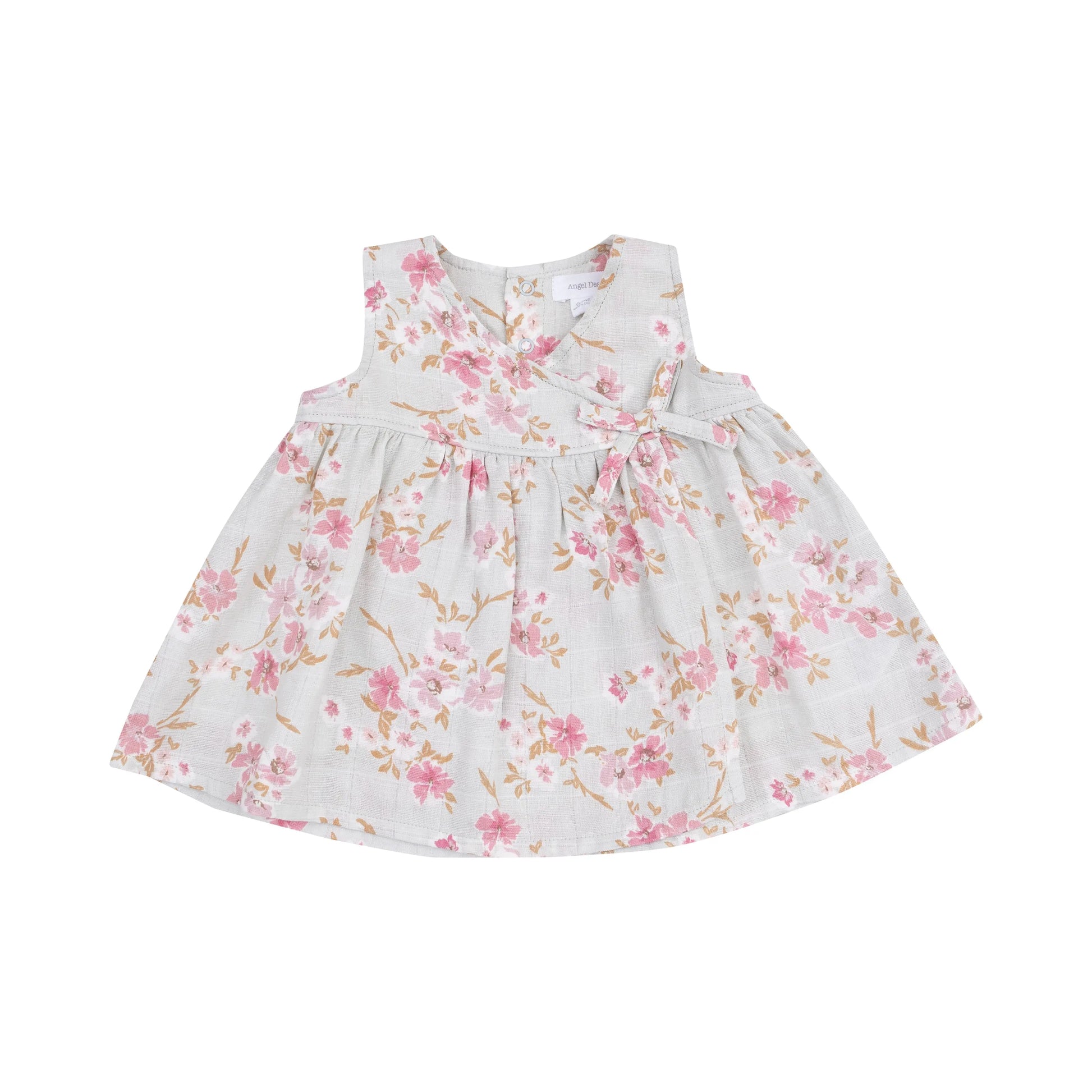 Kimono Dress And Bloomer Set Pink Phlox Floral.