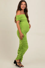 PinkBlush Chic Maternity Dress with Ruched Design for Expecting Mothers - Apparel & Accessories > Clothing > Dresses