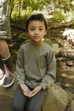 Teddi Ribbed Sweatshirt - Green by Crew Kids NY (view 5 of 6)