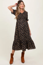 PinkBlush PinkBlush Maternity Dress with Floral Print for Comfortable Expecting Moms - Apparel & Accessories > Clothing > Dresses