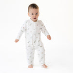 Dinosaur Uni Romper with Henley Neckline by Angel Dear