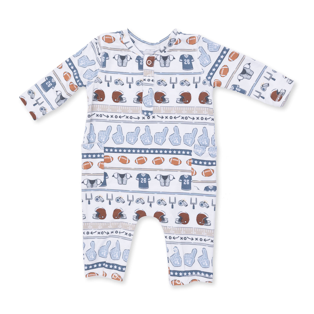 Football Stripe - Uni Romper by Angel Dear (view 2 of 5)