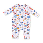 Vintage Ski Patches - Uni Romper by Angel Dear