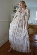 PinkBlush Elegant Chiffon Maternity Maxi Dress with Embroidery for Expecting Moms - Apparel & Accessories > Clothing > Dresses