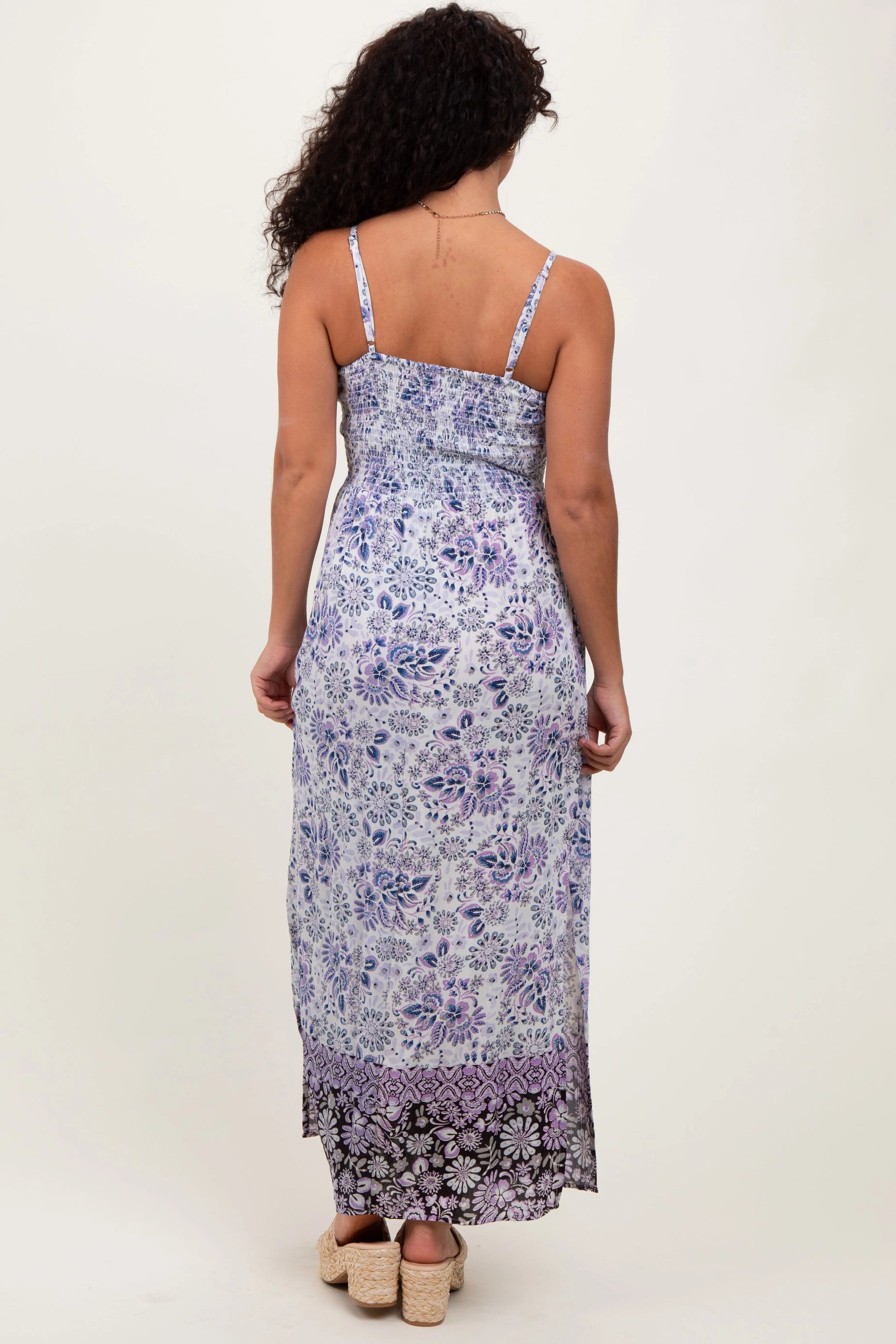 PinkBlush PinkBlush Blue Floral Maxi Dress with Cutout Design for Elegant Women - Apparel & Accessories > Clothing > Dresses
